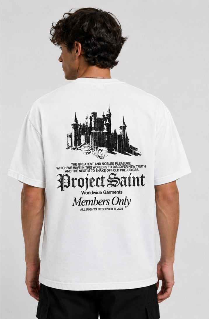 Project Saint Members Only Tee White